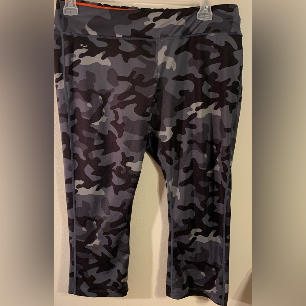 L-RL Ralf Lauren Athletic pants XL black gray and white camouflage